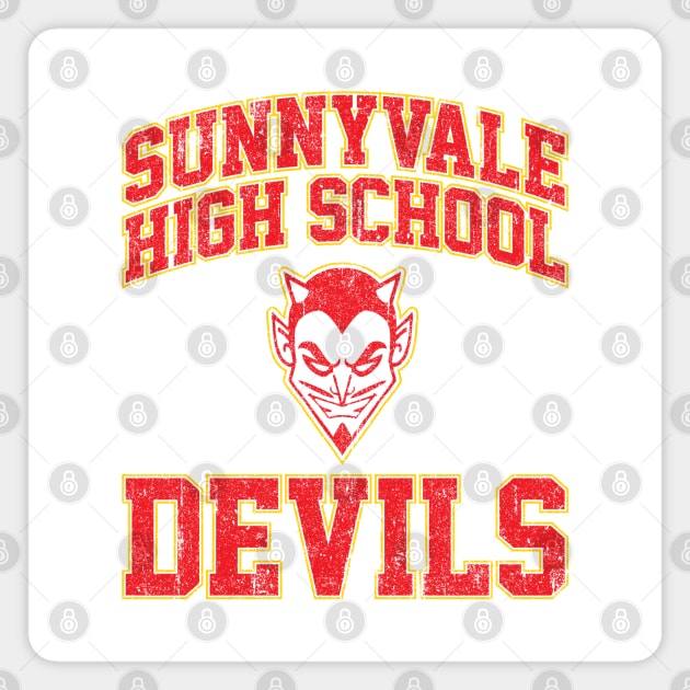 Sunnyvale High School Devils (Variant) Magnet by huckblade